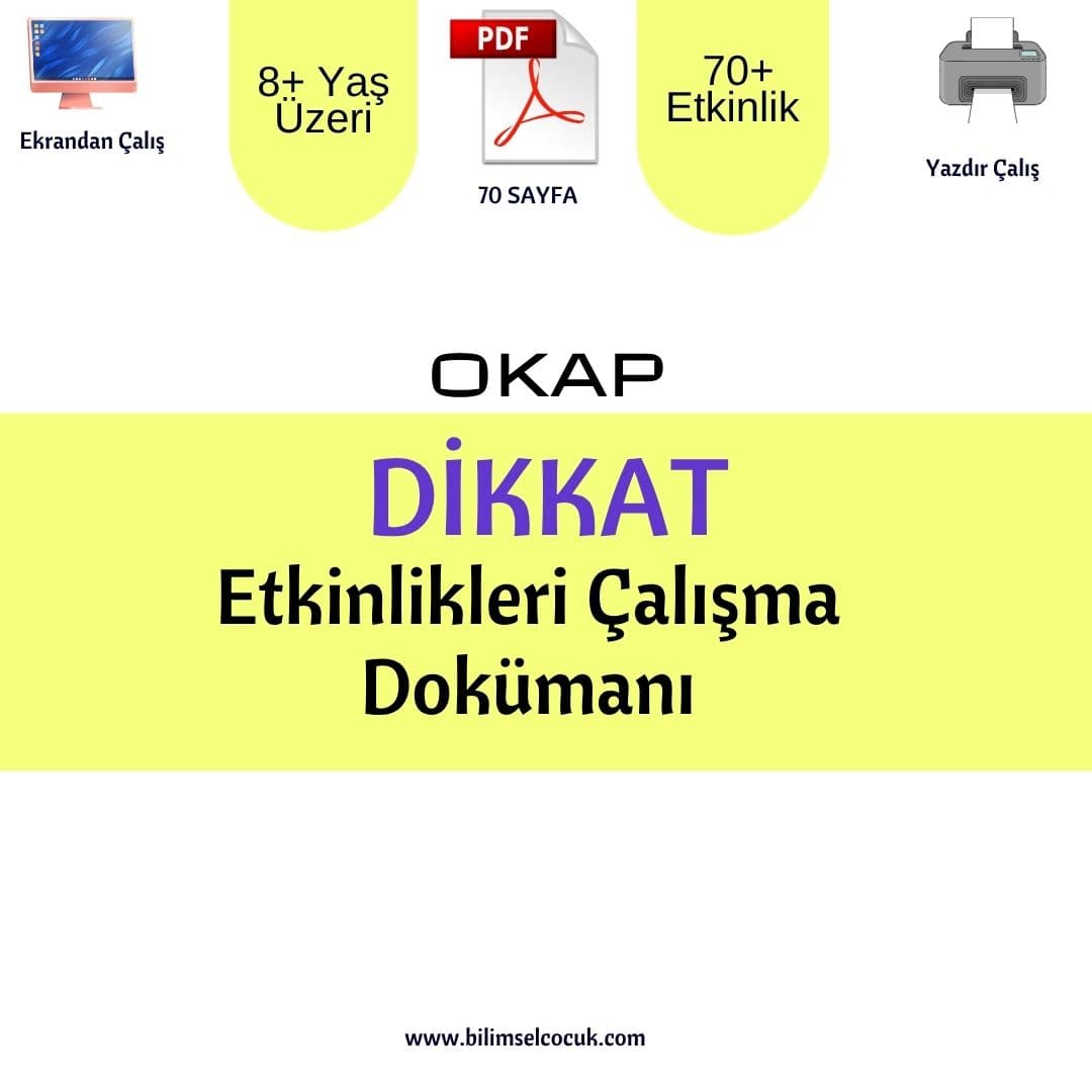 Dikkat Etkinlikleri PDF Dokümanı (70 Sayfa)